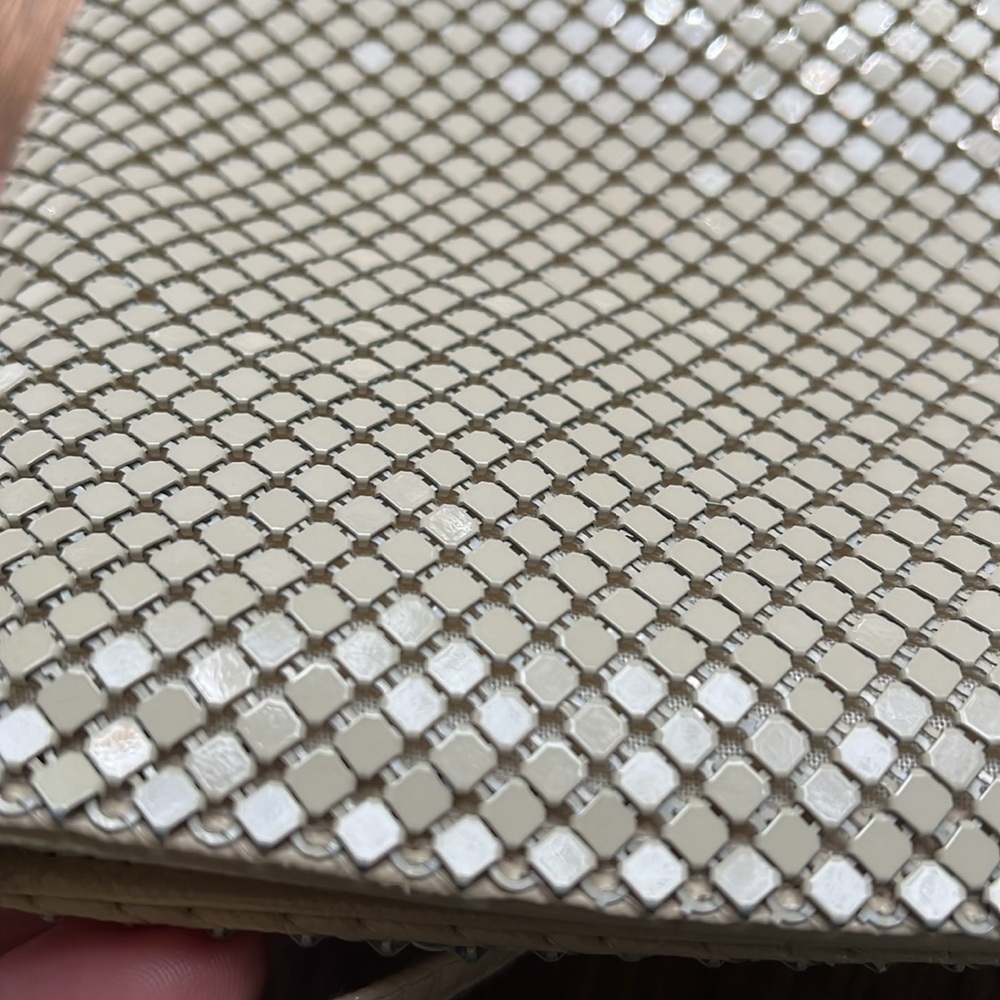 Vintage 1980s Metal Mesh Clutch Shoulder Bag 10"x6" - Picture 17 of 17